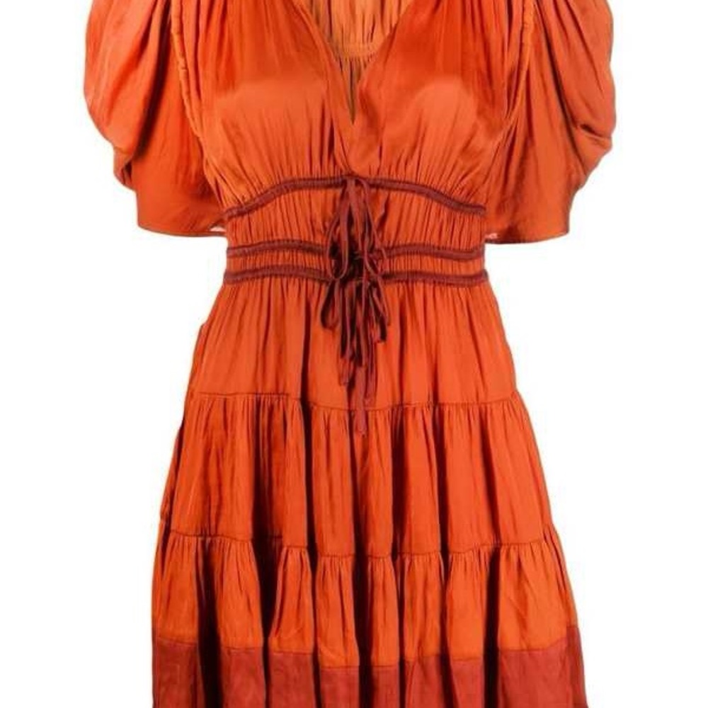 Ulla Johnson - Orange Dress - Size 4 - Picture 4 of 5